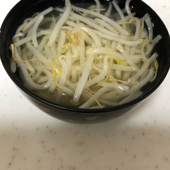もやしたっぷり♡中華スープ(^^)